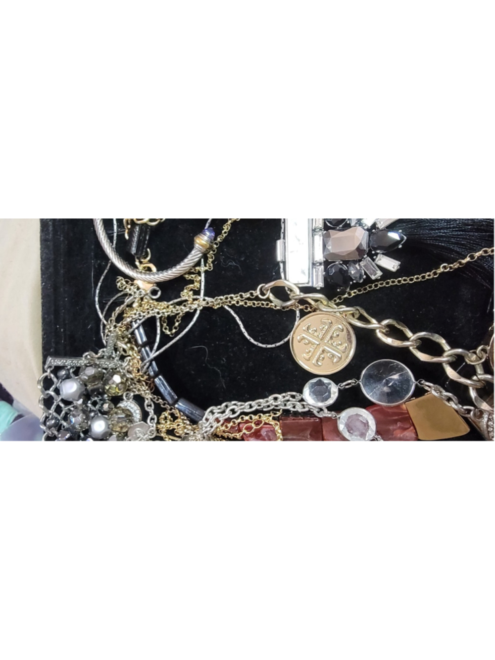 Vintage Statement Jewelry Lot Necklaces Bracelets Rings Mixed Designer Style Boh - Picture 9 of 11